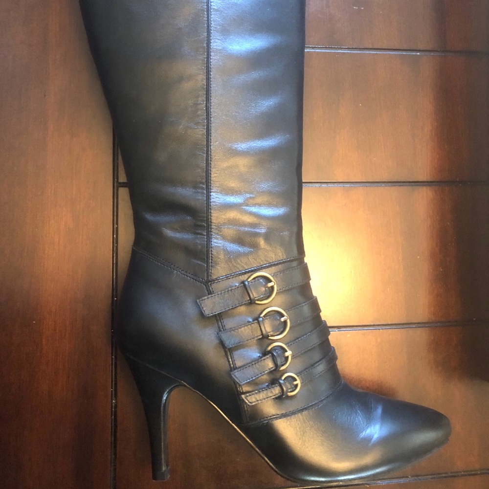 Black Mecca Leather Boot San Jacinto 9.5M
